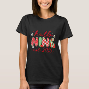Hello Nine Est 2016 9th Birthday Girl Watermelon 9 T-Shirt