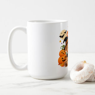 Hello October Cute Halloween Teddy Bear Kids T-Shi Coffee Mug