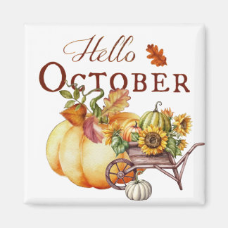 Hello October Magnet