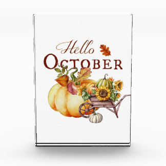 Hello October Photo Block