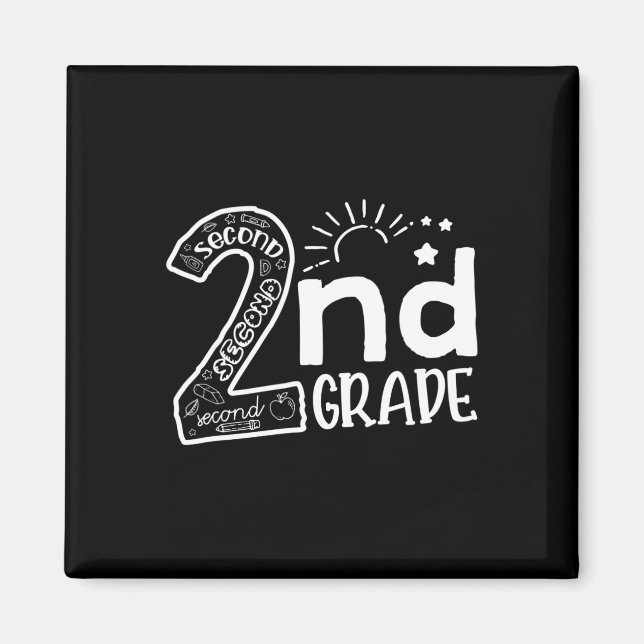 Hello On To 2nd Grade Teachers Boys and Team Secou Magnet (Front)