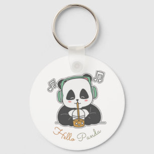 Hello panda key ring