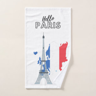 Hello Paris Bath Towel Set