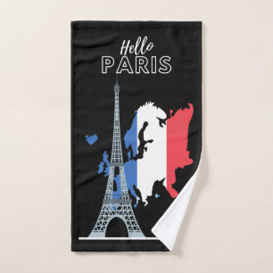 Hello Paris Design Bath Towel Set