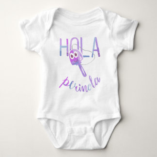 Hello Perinola Phrases of Venezuela Purpura Baby Bodysuit