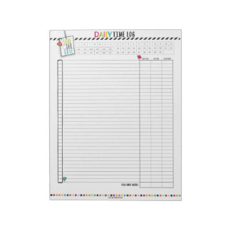 Hello Planner: Daily Time Tracker Pages Notepad