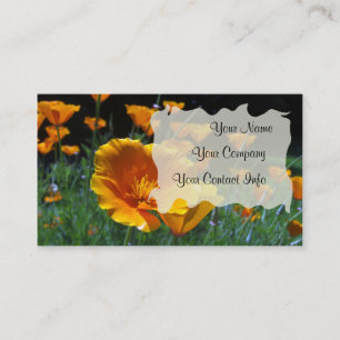 Hello Poppies Business Card Template