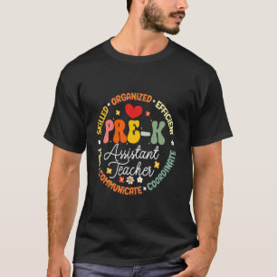 Hello Pre-k Assistant Teacher Kindergarten 1st Day T-Shirt