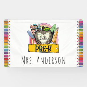 Hello Pre-k Back to School Classroom Banner