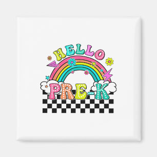 Hello Pre-k Back To School Pre-k Teacher Rainbow Magnet