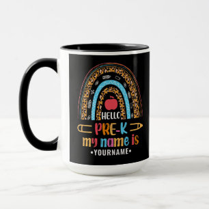 Hello Pre K Back to School Preschool Gifts Mug