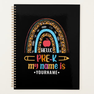 Hello Pre K Back to School Preschool Gifts Planner
