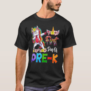 Hello Pre K Cute Unicorn Teacher Team Pre K Squad T-Shirt