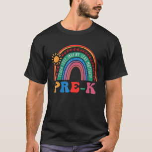 Hello Pre-K Funny Rainbow Back To School For Teach T-Shirt