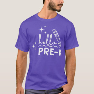 Hello Pre K Grade 8 T-Shirt