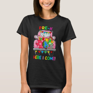 Hello Pre K Here I Come Back To School Teacher Stu T-Shirt