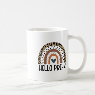 Hello Pre-k Rainbow Teacher Team Pre-k Squad Girls Coffee Mug