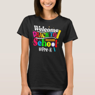 Hello Pre K Team PreK Back to School Teacher Girls T-Shirt