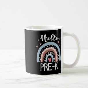 Hello PreK Fun Boho Rainbow Back To School  Coffee Mug