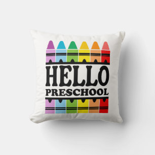 Hello Preschool Back to School Cushion