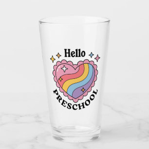 Hello Preschool   Back to School Preschool Glass