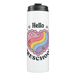 Hello Preschool   Back to School Preschool Thermal Tumbler
