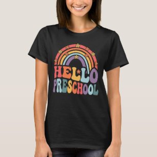 Hello Preschool Boho Rainbow Back To School T-Shirt