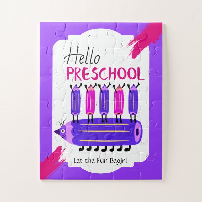 Hello Preschool Kids Puzzle (Vertical)