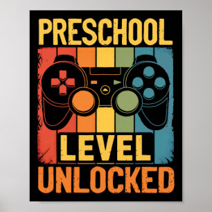 Hello Preschool Level Unlocked Video Game Back To Poster