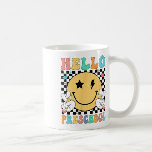 Hello Preschool Teacher Kids Team Pre-k Pre K Back Coffee Mug