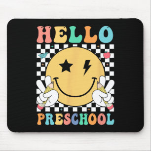 Hello Preschool Teacher Kids Team Pre-k Pre K Back Mouse Pad