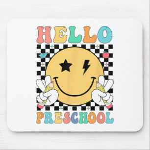 Hello Preschool Teacher Kids Team Pre-k Pre K Back Mouse Pad
