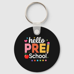 Hello Preschool Teacher Kids Team Pre-k Pre K Ck T Key Ring
