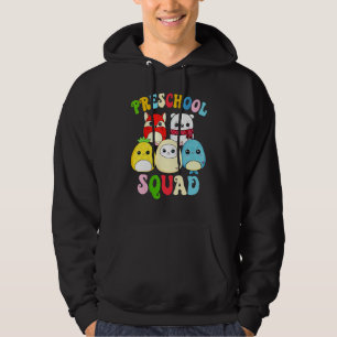 Hello Preschool Teachers Student Kinder Squad Back Hoodie