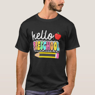 Hello preschool Team preschool Back to School Kids T-Shirt