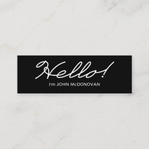 Hello! Profile Business Card