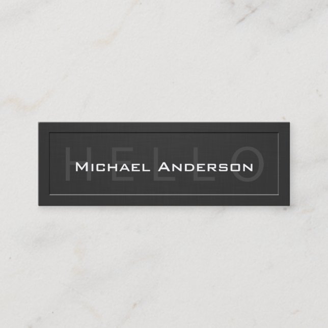 Hello Profile Card - Elegant Social Networking (Front)