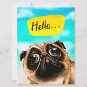 Hello Pug Gift Idea, Pug Owner, Dog Lover Gift