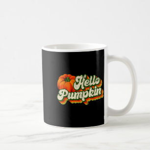 Hello Pumpkin Autumn Fall Matching Family Retro Th Coffee Mug