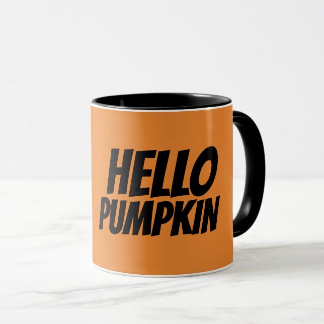 HELLO PUMPKIN Coffee Mugs (Front Right)