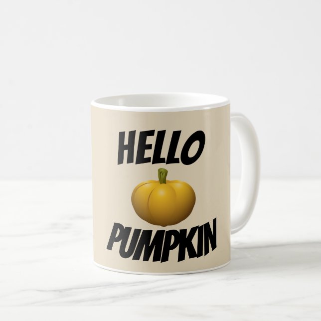 HELLO PUMPKIN Coffee Mugs (Front Right)