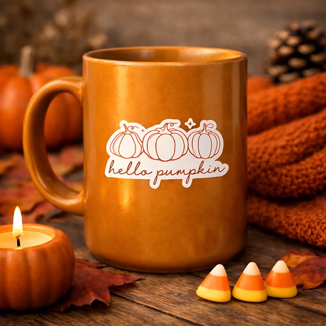 Hello Pumpkin Contour Custom-Cut  (Creator Uploaded)