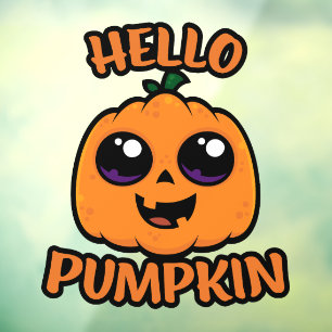 Hello Pumpkin Cute Halloween Jack-O-Lantern
