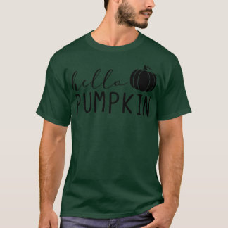 Hello Pumpkin Cute Pumpkin Fall Autumn Season Holi T-Shirt
