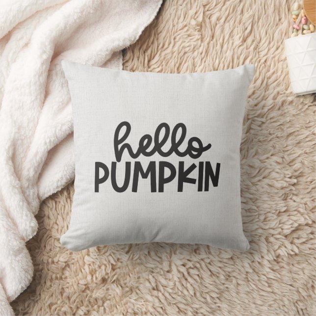 Hello Pumpkin Minimalist Cushion (Blanket)