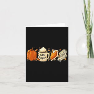 Hello Pumpkin Pie Pumpkin Latte Tee For Women Than Card