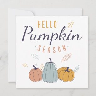 Hello Pumpkin Season Card