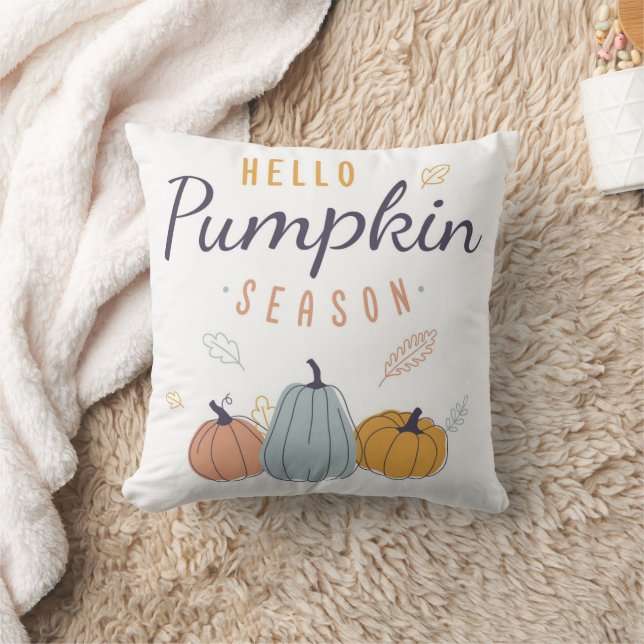 Hello Pumpkin Season Cushion (Blanket)