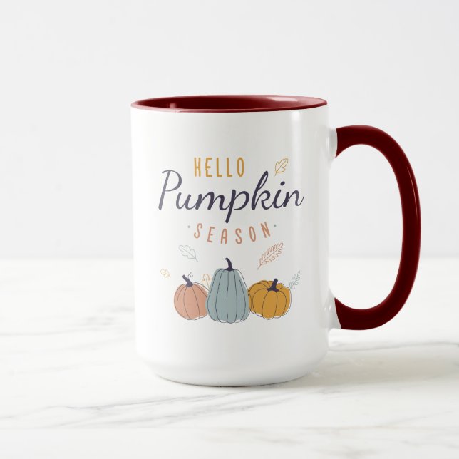 Hello Pumpkin Season Mug (Right)