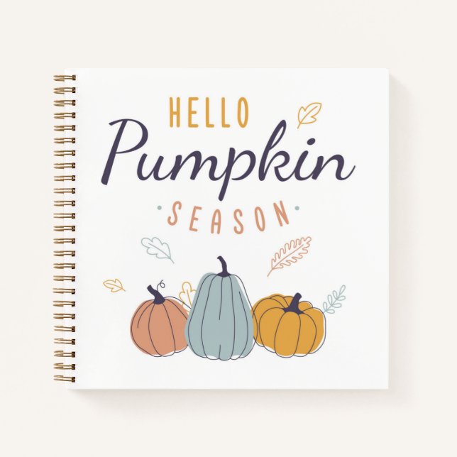 Hello Pumpkin Season Notebook (Front)